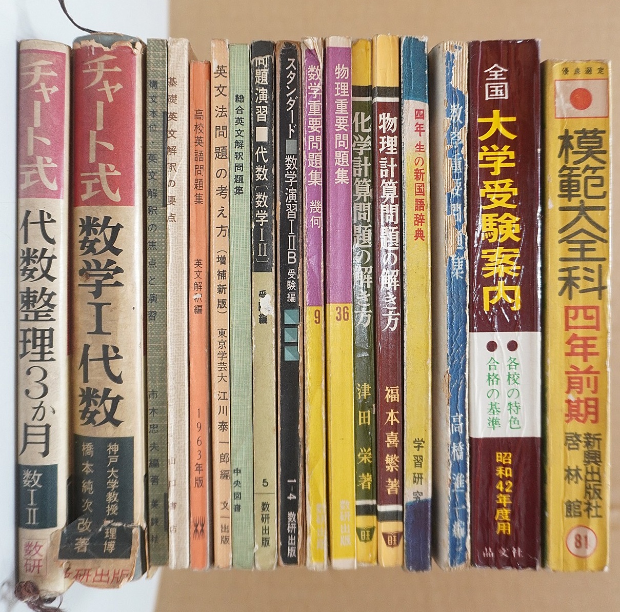 学習参考書、チャート式数学他
