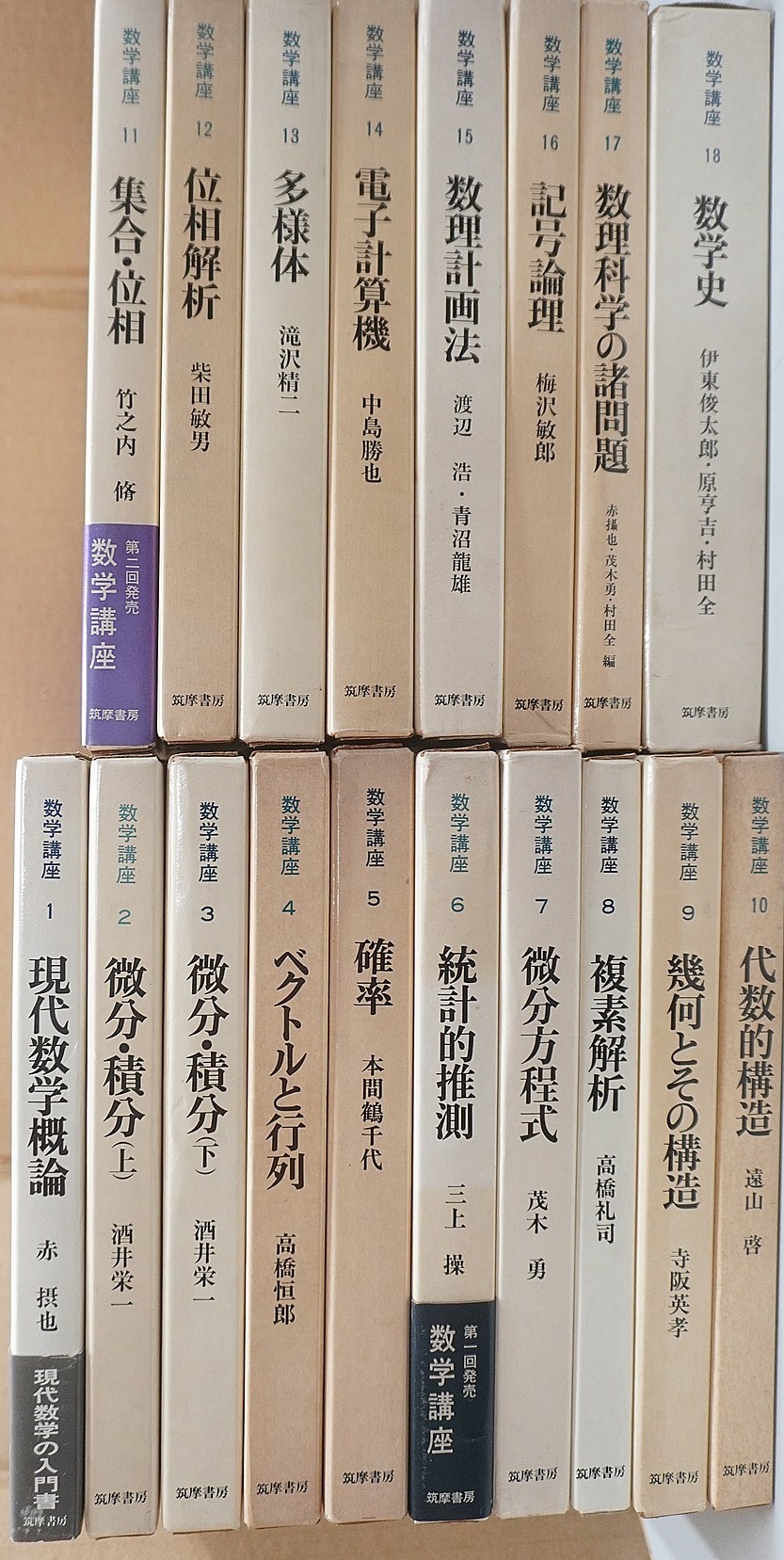 筑摩書房「数学講座」